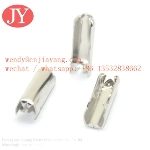 Dongguan Jiayang Engraved Custom Lace Locks Metal Tip Cotton Draw Cord photo-4