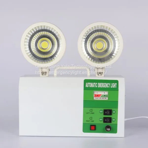 Double Heads Led Emergency Exit Lights Emergency Lighting Twin Spot Fire Emergency Lights photo-2