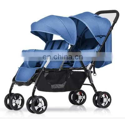 Twin Lightweight and Compact Baby Stroller Foldable Infant Pram Pushchair photo-2