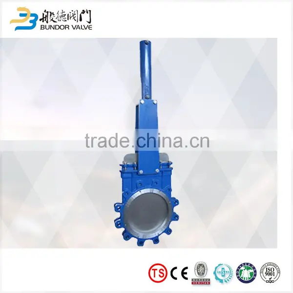 Chemical Industry High Quality Manual Operated Wafer Lug Pn16 Cast Iron Knife Gate Valve photo-6