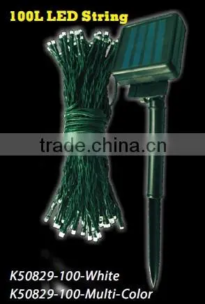 12m 100 Bulbs LED String Light for Christmas Holiday Decoration With Solar Power photo-4