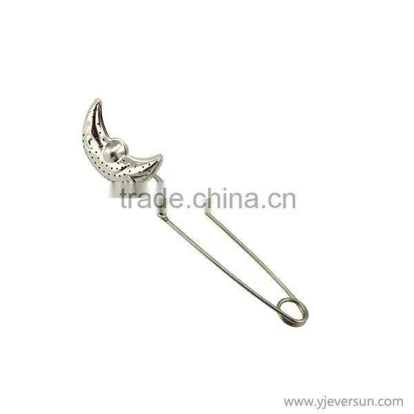 New Arrival Moon Face-shaped Stainless Steel Wire Mesh Tea Infuser Strainer