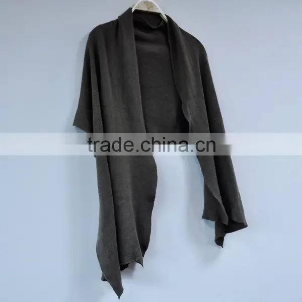 Wholesale Women Crochet Cashmere Scraf Knit Poncho Sweater photo-2