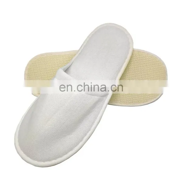 White Disposable Slippers Cheap SPA Slippers Hotel Bathroom Slippers With Anti-slip Sole