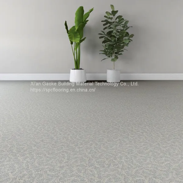 GKBM LS-T003-1 Eco-friendly Unilin Click Brown with Blue Fresh Cool Carpet Grain SPC Flooring