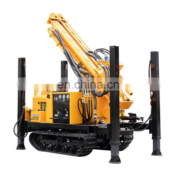 China HW BRAND 300m-1000m Depth Pneumatic Rock Blasting Drill Rig For Mining And Quarry Drilling photo-5