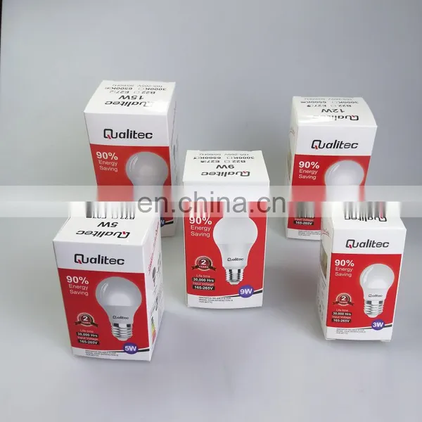 Qualitec Hot Sale Household Energy Saving 3W 5W 7W 9W 12W 15W 18W Led Light Bulb Raw Material photo-5