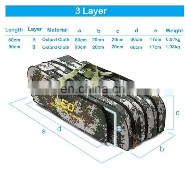 JOHNCOO Easy Carry Large Capacity Oxford Cloth Material Professional Fishing Rod Bag photo-5