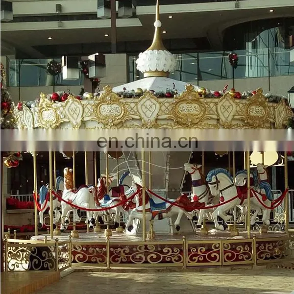 Outdoor Amusement Park Carousel Horse Amusement Machinery Equipment Carousel for Sale photo-2