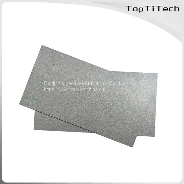 Porous titanium plate for MEA