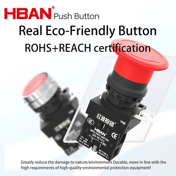Xb2 Lay5 10a 600v Heavy Duty Equipment Button Emergency Stop Switch 22mm Warning Circle photo-5