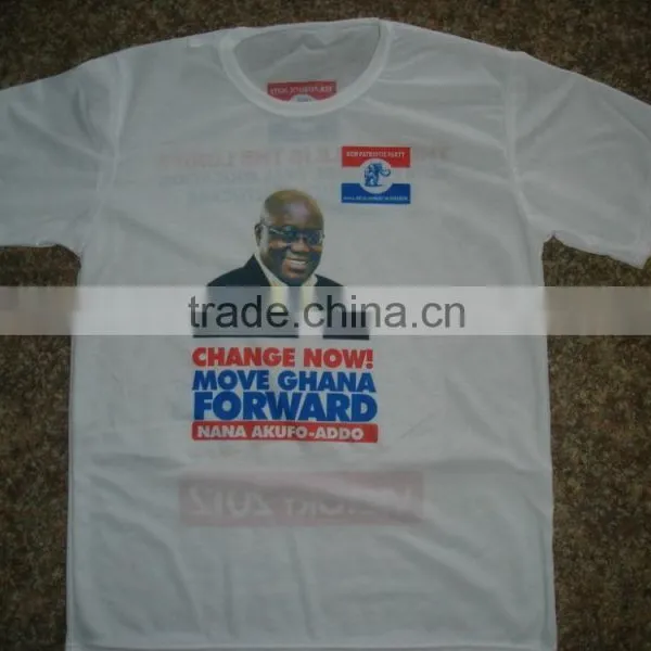 OEM Cheapest Polyester White Africa Philippines Vote President Election t Shirt