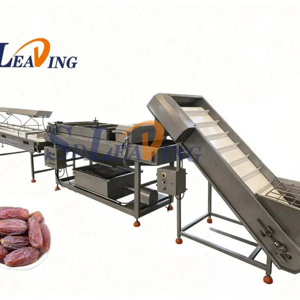 Turnkey Project Industrial Palm Dates Processing Machine Full Automatic Dates Washing Grading Pitting Packing Production Line photo-4