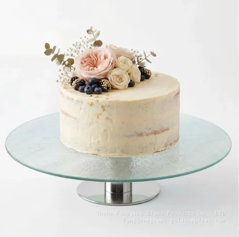 Rotating Glass Cake Stand