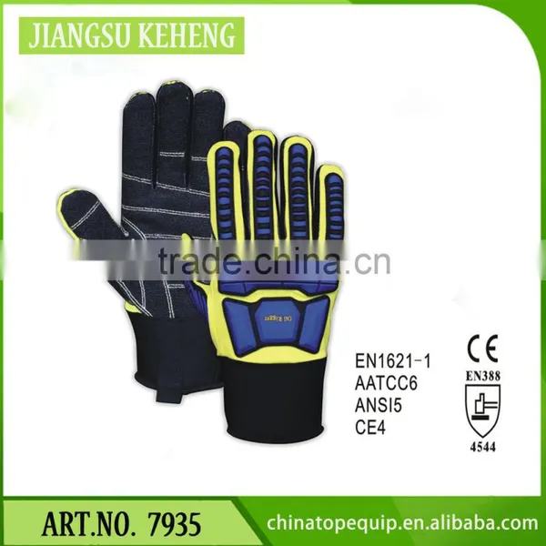 Oil-Resistant Working Gloves Impact Glove Oil and Gas Sandy Nitrile Gloves Work Glove