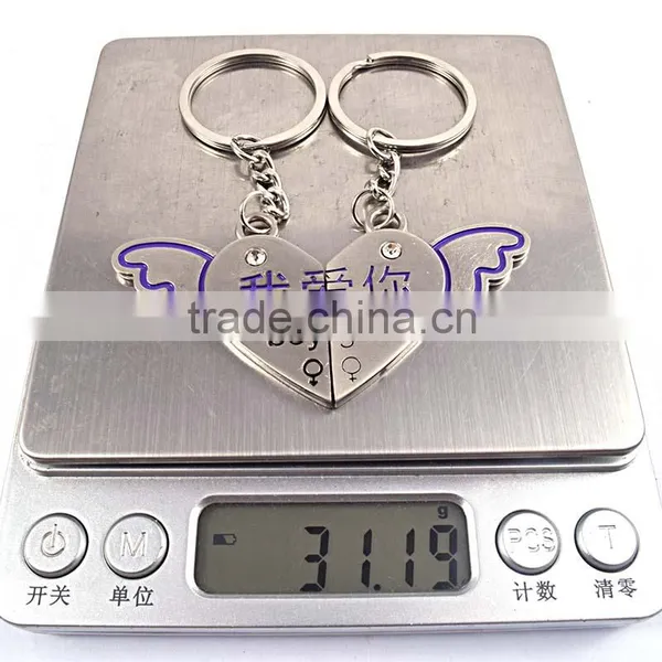 Christmas Gifts Angel Wings Cute Couple Keychains for Boy and Girl photo-5
