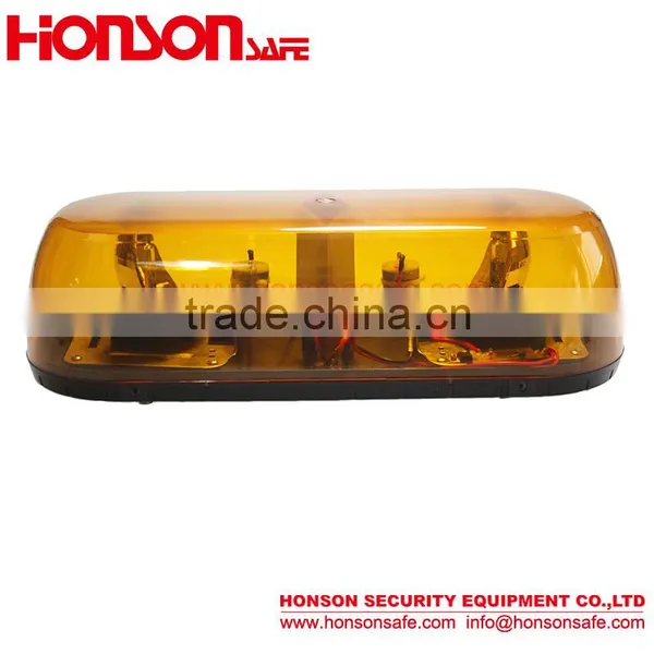HSM205 Rotator Amber Lens Emergency Warning Mini Lightbar For Vehicle Car