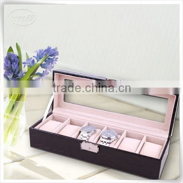 Luxury Design Alligator Leather Watch Display Box photo-4