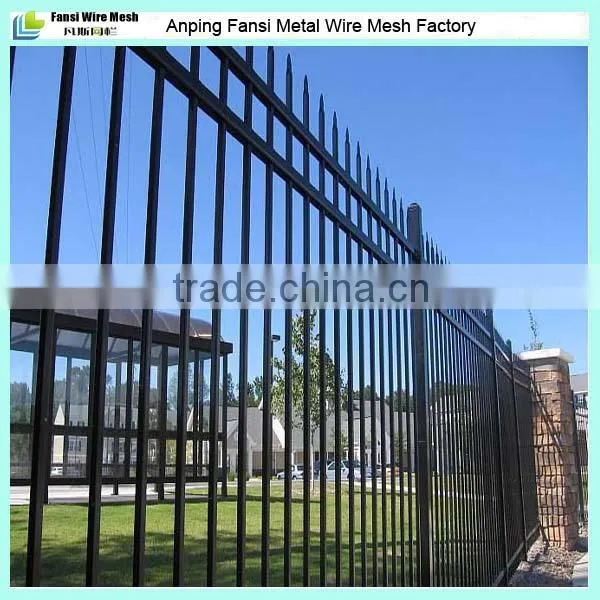 3 Rails Powder Coated Commercial Black Pool Fence for Sale photo-3