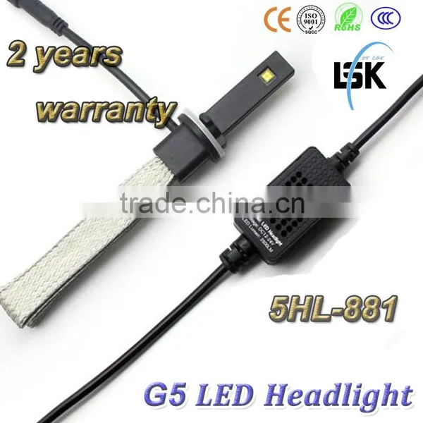New !!!! UP 50000hrs Lifespan Single Beam 20w Car Led Headlight 881 Use Copper Metal for Safety Driving photo-4