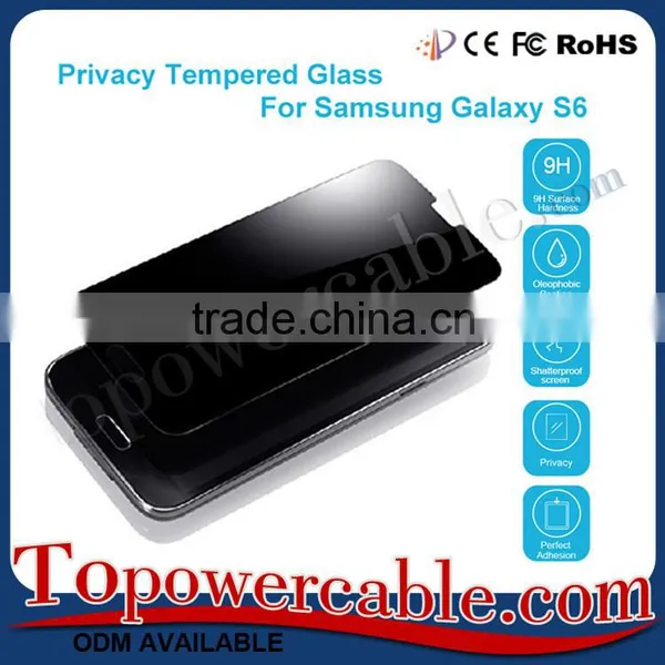 Privacy Anti-Spy Tempered Glass Screen Protector For Samsung Galaxy S6 photo-4