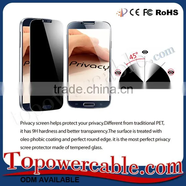 Wholesale Anti-Spy Tempered Glass Screen Protectors Film For Samsung Galaxy S4 Mobile Phones photo-5