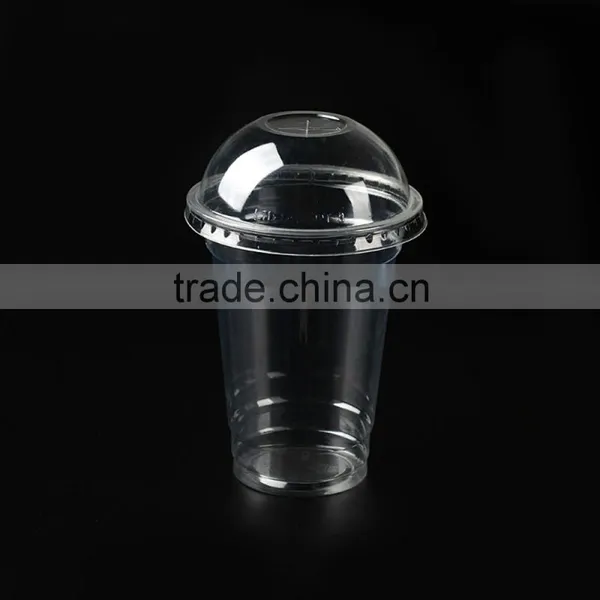 Party Cup 300ml Plastic Cup With Dome Lid/ Transparent PET Material Cups photo-4