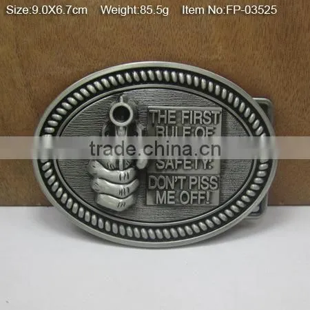Metal Name Plate Belt Buckles Brand Logo Color Plate Belt Buckle photo-4