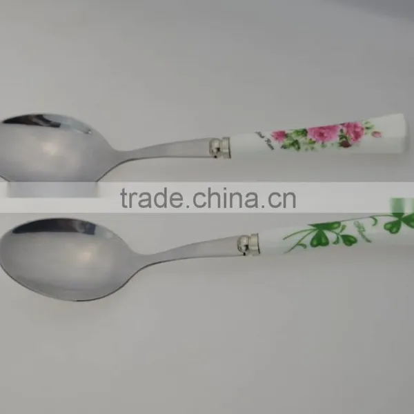 Stainless Steel Cutlery With Rose Ceramic Handle photo-2
