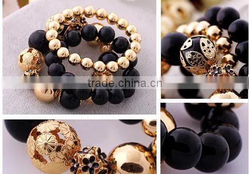 >< SW16634 Wholesale Fashion Women's Beaded Elastic Bracelet / Quality Choice photo-3