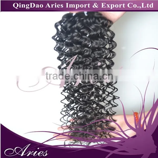 100% Virgin Peruvian Curly Hair Extensions 1 Bundle Human Hair Weaves Weft photo-2