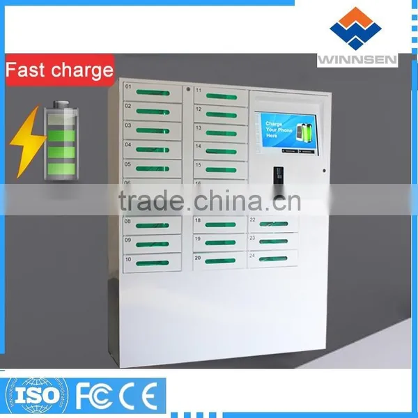 Floor Standing High Security 3G/Wifi Cell Phone Charging Stations for University USe APC-24B photo-4