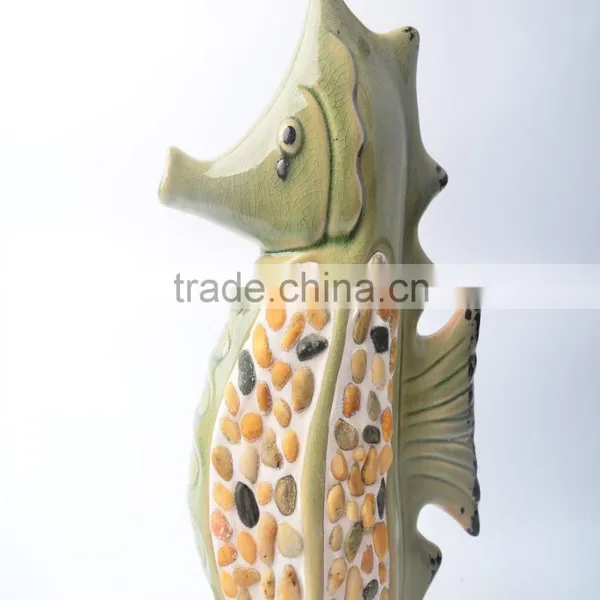 Ceramic Decoration Sea Horse Statue photo-4
