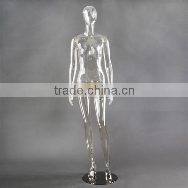 Plastic Full Body Mannequin, Display Transparent Female Mannequin photo-2
