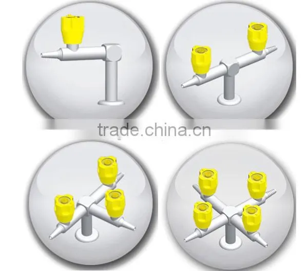 Laboratory Accessories 4-ways Brass Gas Cock/faucet/tap/outlet photo-2