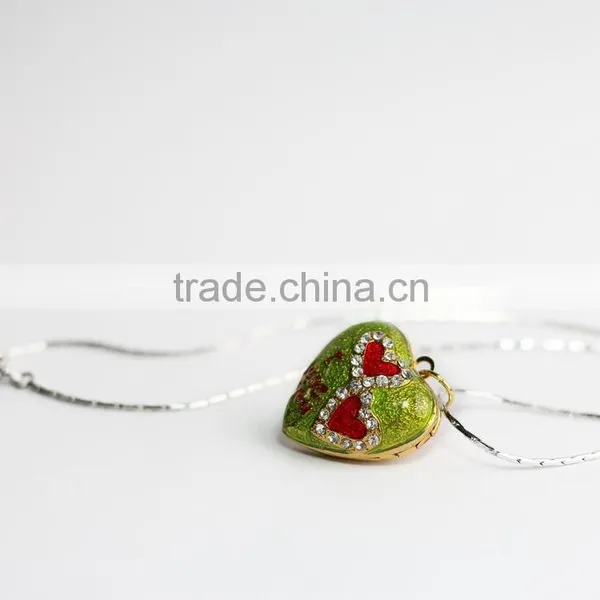 New Fashion Pewter Enamel Open Heart Pendant photo-4