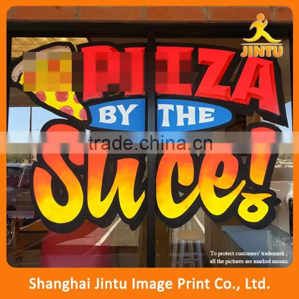 Glossy Matte Laminated Vinyl Die Cut Window Advertising Sticker Sign photo-6