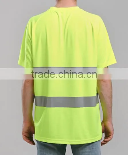 High Visibility Fluorescence Safety T-shirt Heat Reflective Clothing photo-2