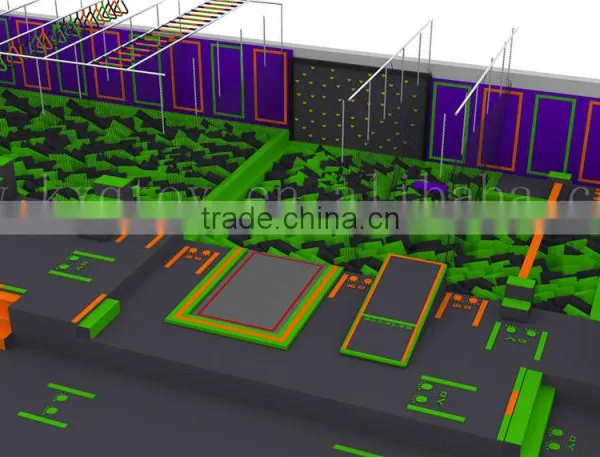 1000 sq Commercial Indoor Trampoline Park/Factory Price Amusement Trampoline for Kids and Adults photo-2