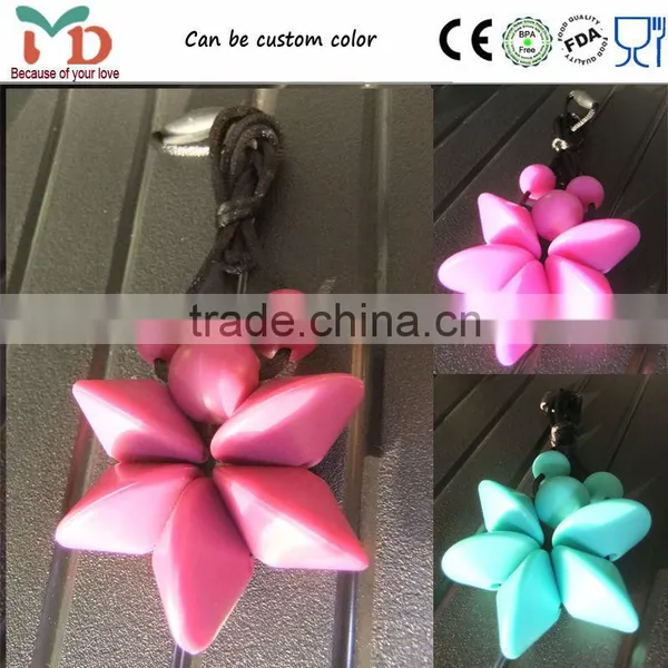 Handmade Teether Bead Jewelry/Most Popular Safe Teether Silicone Necklace Bead Landing China Manufacturer photo-4