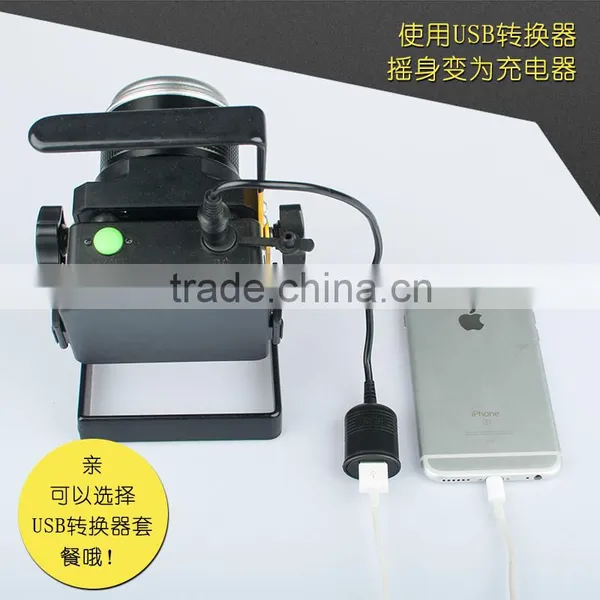 Power Bank Use Led Floodlight 2016 New Design Rechargeable Zoom Led Emergency Light Torch Light