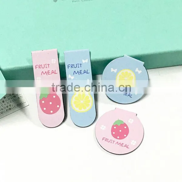Standard size custom made folding magnetic handmade paper bookmarks