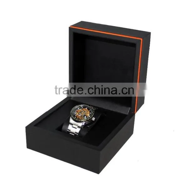 Luxurious Wooden Watch Box/Black Paper Watch Box for Single Watch photo-2