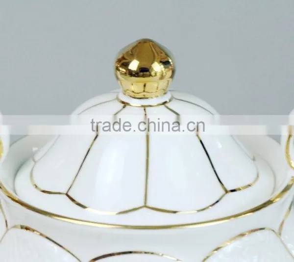 China Wholesale Antique Ceramic Jar, Ceramic Jars White for Sugar photo-4