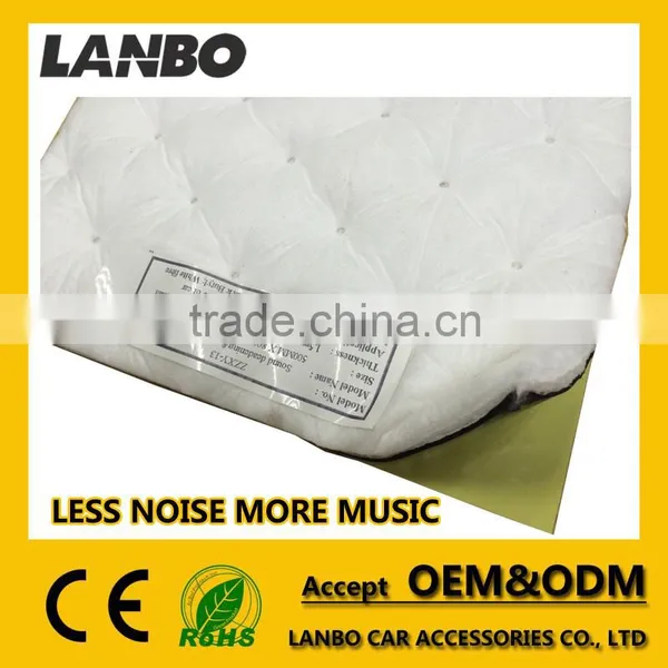Car Sound Deadener Accept OEM Foam Fibre Pure Butyl Self Adhesive Car Sound Dampener