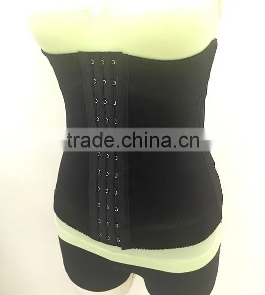 3 Step Slimming Waist Trimmer Belt With 3 Row Hooks Breathable Mesh