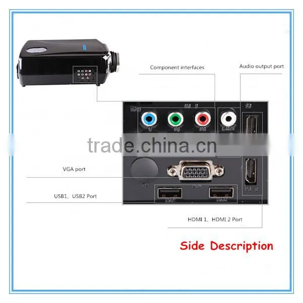 2015 Drop Shipping 2600 Lumens Full HD LED HDMI Outdoor Projector LX768 3D Cinema Video Proiettore photo-4
