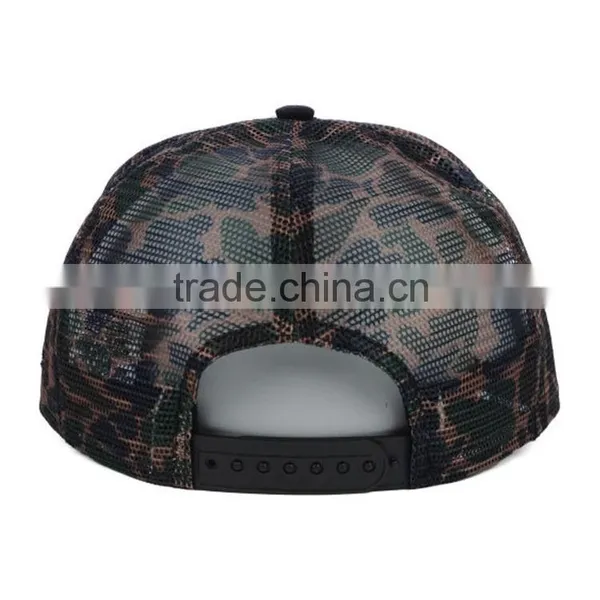 Wholesale Trucker Hat Logo Camo Cap Custom Trucker Mesh Cap photo-3