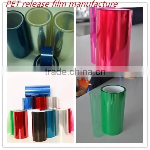 Silicone Coated PET Release Film Red,blue,black Colors photo-6