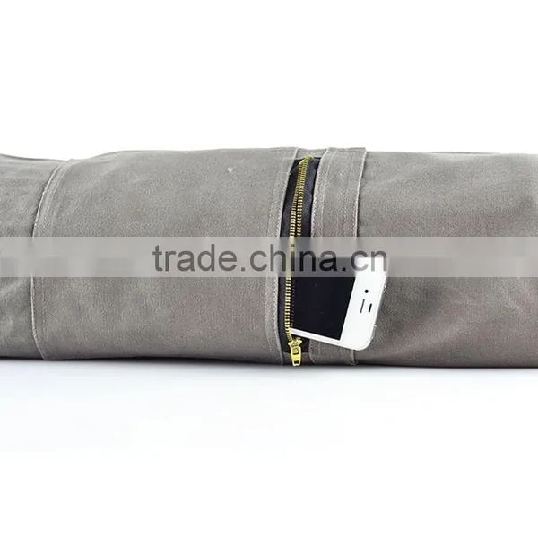 Pilates & Yoga 100% Canvas Mat Bag Yoga Mat Bag With Cargo Pocket photo-6